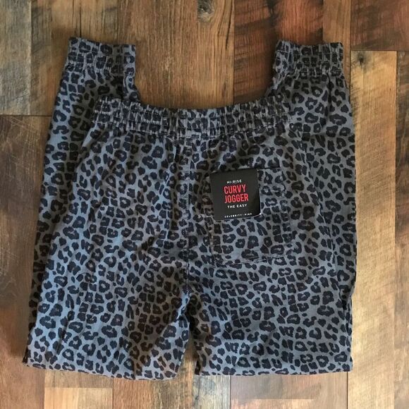 Celebrity Pink SZ XS Leopard print joggers drawstring elastic waist high rise - Picture 4 of 4